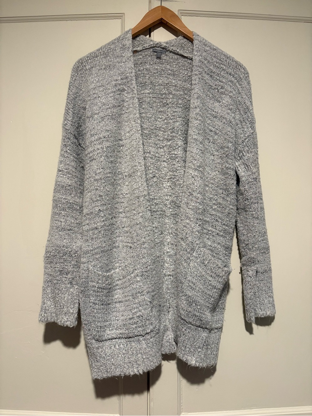 Charlotte Russe Fuzzy Grey Cardigan